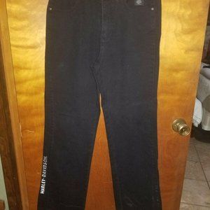 Harley Davidson Straight Leg Black Denim Jeans